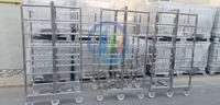 360 °   Machine à laver les chariots à viande sans angle mort avec recyclage d'eau et désinfection, certifiée CE pour ligne d'abattage