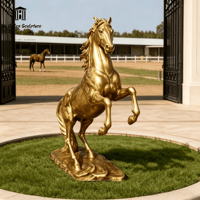 Sculpture de cheval en bronze grandeur nature sur mesure, décoration de jardin extérieur, statue équestre galopante moulée à la main pour la décoration de la propriété