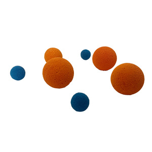 Bola de limpieza para bombas de hormigón Amy, naranja, 1150*890*2-20MM, esponja de caucho natural para mantenimiento de tuberías - Product Image 1