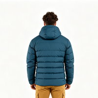 Vestes matelassées réversibles à capuche pour hommes, grandes tailles, écologiques, fabriquées par OEM, nouvelle collection, avec fermeture éclair, duveteuses et de qualité supérieure