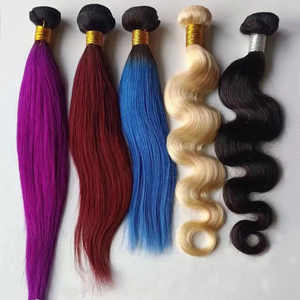100% Mink Indian Water Wave Braid Hair Bundle Wholesale Virgin Brazilian Weave Vendor Cuticle Aligned Human Hair Extensions