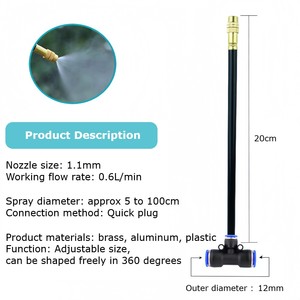 Kit de Riego por Aspersión, Sistema de Riego por Goteo Ajustable para Jardín con Manguera de PE de 20 m, Kit de Bricolaje - Product Image 5