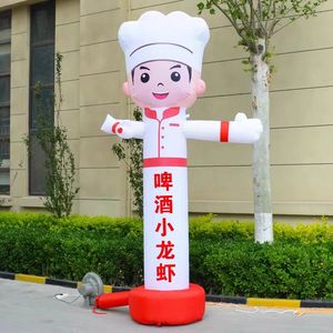 Disfraz de pingüino inflable de PVC para interiores por encargo, bailarina de <span class=keywords><strong>aire</strong></span> barata, publicidad, globos inflables y tipo de arco - Product Image 5