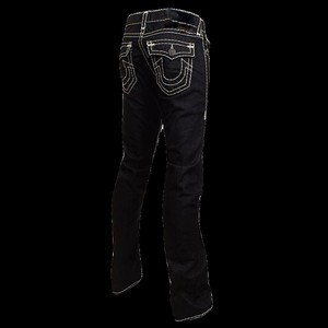 Pantalon décontracté droit en denim épais de style urbain américain, marque Real Faith, motif <span class=keywords><strong>Bouddha</strong></span>, pour l'été - Product Image 4