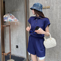 Vente en gros de vêtements de marque Droma Ensembles courts 2 pièces Ensembles courts de luxe à la mode Ensemble deux pièces d'été pour vêtements pour femmes