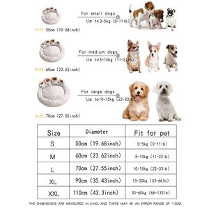 Hot Selling Huisdier Hond Bed Alle Seizoenen Poot Vorm Warm Gezellig En Comfortabel Huisdier Kussen Voor Puppy Grote Hondenbed Ontwerp Hondenproducten - Product Image 2