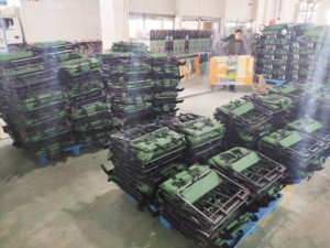 ヘビーデューティーオフロードワゴン 大容量 キャンプ ハイキング 荷物運搬カート デュアルベアリング 折りたたみ式プルカート ビーチピクニック用 - Product Image 4