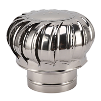 Ventilateur de toit industriel en acier inoxydable Ventilateur à turbine de toit Cuisine Villa Bâtiment Extérieur Énergie éolienne Ventilateur de toit d'échappement