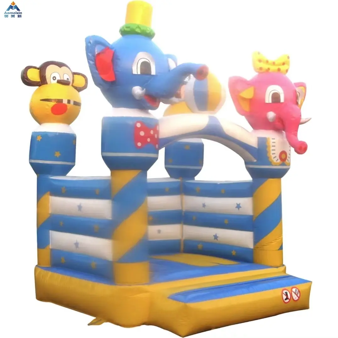 Corrediça inflável combinado do mundo animal do Tobogan da casa do salto do partido comercial para crianças