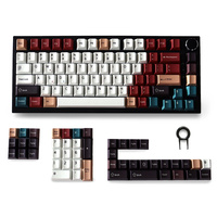 Mixed Light R1 Keycaps Durable Pbt 129 Keys Dye-Sub Cherry Profile Keycaps for 61/87/104/108 Mx Switch Mechanical Keyboard