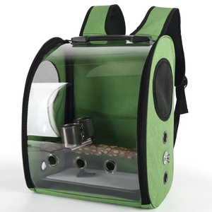 Cage de perroquet grand sac à dos pour animaux de compagnie à la main boîte de transport d'oiseaux Cage de perroquet sac à main taille grandes <span class=keywords><strong>Cages</strong></span> de perroquets - Product Image 2