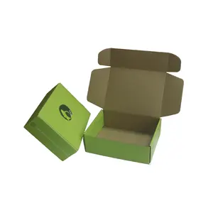 Benutzer definierte Logo Kosmetik Kraft Mailer Versand Versand Verpackung Wellpappe Box mit Ihrem Logo