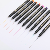 MOBEE P-621A9EF05 9 couleurs Fabrication OEM fineliner marker set écriture dessin coloriage pinceau en douceur fine liner stylos