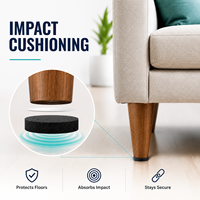 Coussinets adhésifs en mousse EVA pour meubles : réduisent le bruit, absorbent les vibrations et aident à prévenir les marques de surface lors de l'utilisation quotidienne en intérieur.