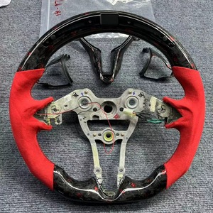 Volant personnalisé en fibre de carbone avec Alcantara bleu pour Hyundai I30N Elantra Sonata <span class=keywords><strong>Genesis</strong></span> |   Mégalomanie - Product Image 1