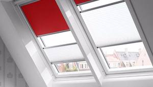 حجم مخصص مقاوم للأشعة فوق البنفسجية-سقف منحدر التعتيم ستارة جانبية المسار العمودي نمط النسيج كوة أعمى - Product Image 5