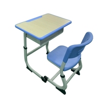 Ensemble de mobilier scolaire moderne Knock PP en plastique, banc d'école primaire, bureau d'étudiant, table de lecture traditionnelle pour bureau à domicile