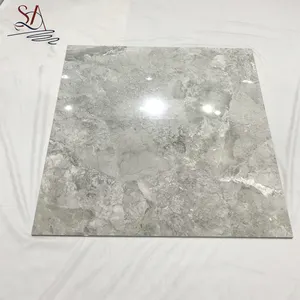 Shandong Zibo Manufacture 800X800mm Grey Color Full Body Marble Design Polished Floor Tiles China Floor Tiles