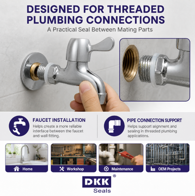 DKK Seals Custom Rubber Faucet Gaskets with Tailored Sizes and Hardness for OEM Plumbing and Leak Prevention Solutions · image 2