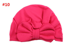 Gorro de moda para niña con lazo Color caramelo gorro infantil para bebé accesorios M0395 - Product Image 2