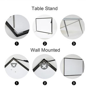 Peinture Double Menu Box Out <span class=keywords><strong>Noir</strong></span> Réel Led Impression Intérieur Affiches Lampe Estate Caméra <span class=keywords><strong>Visage</strong></span> Verre Publicité Boîtes À Lumière - Product Image 5