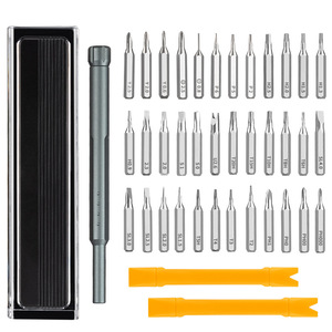 Juego de destornilladores 36 en 1 con puntas de acero al cromo vanadio para reparación de teléfonos móviles y kit de herramientas de desmontaje para el hogar - Product Image 1