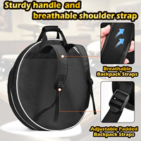 Échantillon gratuit Sac de batterie de snare en coton simple couche 12-14 pouces Ensemble de sacs Double bandoulière Sangle télescopique pour le dos Sac de batterie d'instrument