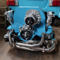 Système d'échappement avec collecteur en acier inoxydable pour moteur Volkswagen Beetle Type 1 refroidi par air, kit Sidewinder intégré