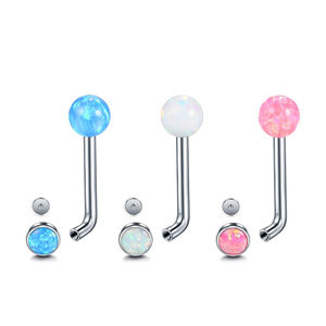 Retenedores y Joyería Discreta de Titanio 14G, <span class=keywords><strong>Piercing</strong></span> <span class=keywords><strong>Christina</strong></span> con Flor de Cristal, Aro Vertical para Clítoris, <span class=keywords><strong>Piercing</strong></span> Genital - Product Image 4