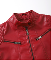 Blouson Bomber Femme en Daim Uni à Col Montant Imperméable Coupe-Vent Respirant Épais Hiver Tendance Écologique avec Fermeture Éclair – Vente en Gros