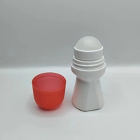 Flacon roll-on en plastique blanc 50 ml pour déodorant et parfum, avec bille en PP – Vente chaude, personnalisable, directement de l'usine