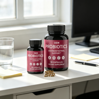 Usine OEM vend des suppléments probiotiques, des suppléments d'enzymes digestives probiotiques, des capsules probiotiques adaptées aux adultes