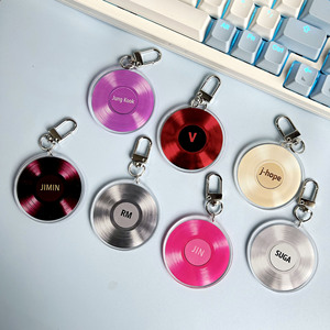 Portachiavi in acrilico Kpop Jungkook Jimin World Tour 5° Album ARIRANG CD, <span class=keywords><strong>ciondolo</strong></span> souvenir per i fan di Taehyung Suga J-Hope Jin RM - Product Image 1