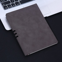 Agenda d'affaires personnalisé A5 en cuir PU rigide avec logo imprimé et gaufré, reliure cousue, pour cadeaux d'entreprise, usage quotidien et hebdomadaire
