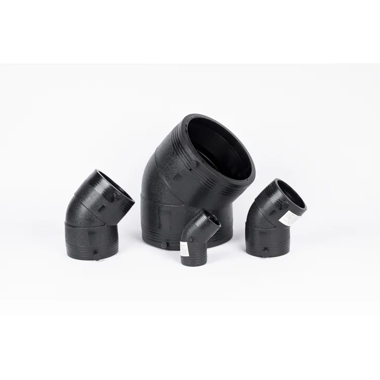 Wholesale Pe Fittings Polyethylene Hdpe Fittings Electrofusion 45 Degree Elbow for water supply