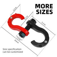 Accessoires tout-terrain 4x4 Nouveau Logo personnalisé Heavy Duty Tow Series Hitch Receiver 8ton 3/4 D Ring Split Shackle