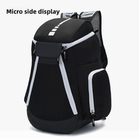 Sac à dos de basketball en polyester imperméable et antivol de qualité supérieure, fabriqué sur mesure, avec un grand espace de rangement pour les passionnés de sport