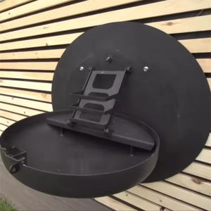 Brasero de Acero para Jardín, Montado en la <span class=keywords><strong>Pared</strong></span>, Plegable, <span class=keywords><strong>Barbacoa</strong></span> de Carbón, Parrillas para Exteriores - Product Image 1