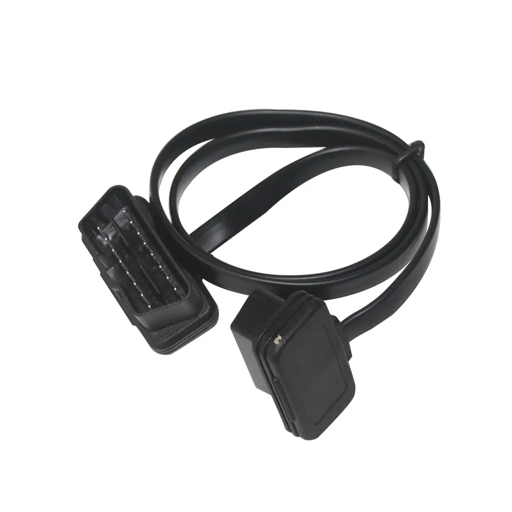 Cavo a nastro piatto OBD2 ad angolo destro o sinistro 1 piedi/30 cm porte maschio e femmina per strumenti di scansione, lettore diagnostico