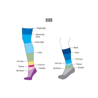 Chaussettes unisexes Zenflex personnalisées avec logo OEM, design personnalisé, technique tricotée, logo sur le bord du bas, séchage rapide, antidérapantes
