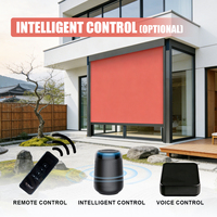 Stores motorisés automatiques sur mesure pour pergola bioclimatique, villa, balcon, fenêtre extérieure, conformes UKCA