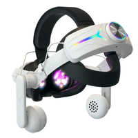 Sangle de tête VR au design durable avec écouteurs RGB Light Elite Strap pour accessoires Meta Oculus Quest 3s/Meta Quest3 VR