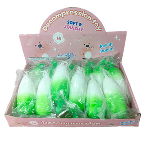 High Quality TPR Simulated Vegetable White Carrot Squishy Stick Stretchy Decompression Sensory <b>Squeeze</b> Toy for Kids and Adults - Product Image 6