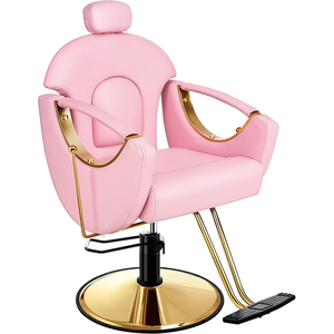 Sillón de Barbería Hidráulico Moderno, Giratorio 360°, Altura Ajustable, con Reposacabezas para Peluquería - Product Image 5