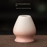 Vente en gros en usine Lanhe Ensemble de cérémonie Matcha biologique du Japon Bol Chawan à Matcha en céramique rose avec bec verseur
