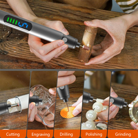 Machine à ongles électrique portable rechargeable avec moteur sans balais 20000 tr/min, 5 vitesses, stylo de gravure et de polissage sans fil en plastique