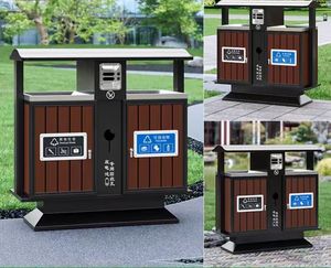 Poubelles extérieures, conteneurs à déchets en acier inoxydable <span class=keywords><strong>pour</strong></span> les espaces publics, les parcs, les complexes, les conteneurs à déchets de fruits et légumes - Product Image 4