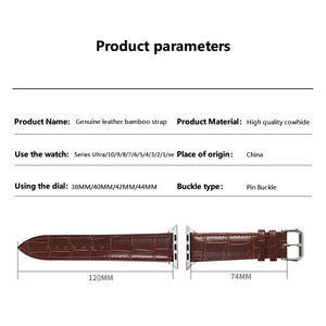 Correa de Cuero para <span class=keywords><strong>Apple</strong></span> <span class=keywords><strong>Watch</strong></span> Series 11/10 46 42mm 9 <span class=keywords><strong>8</strong></span> Ultra 7 <span class=keywords><strong>6</strong></span> Se 5 4 49mm 41mm 45mm 38 44 40MM - Product Image 3