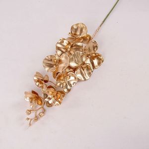 IB5002 <span class=keywords><strong>Orchidea</strong></span> Dendorobiyam 6 rami placcato in oro Phalaenopsis <span class=keywords><strong>orchidea</strong></span> artificiale <span class=keywords><strong>orchidea</strong></span> fiore - Product Image 1