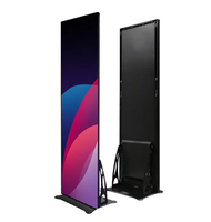 Pantalla LED Digital Publicitaria de Pie, Plegable, para Ferias Comerciales, Eventos, Escaparates y Promociones